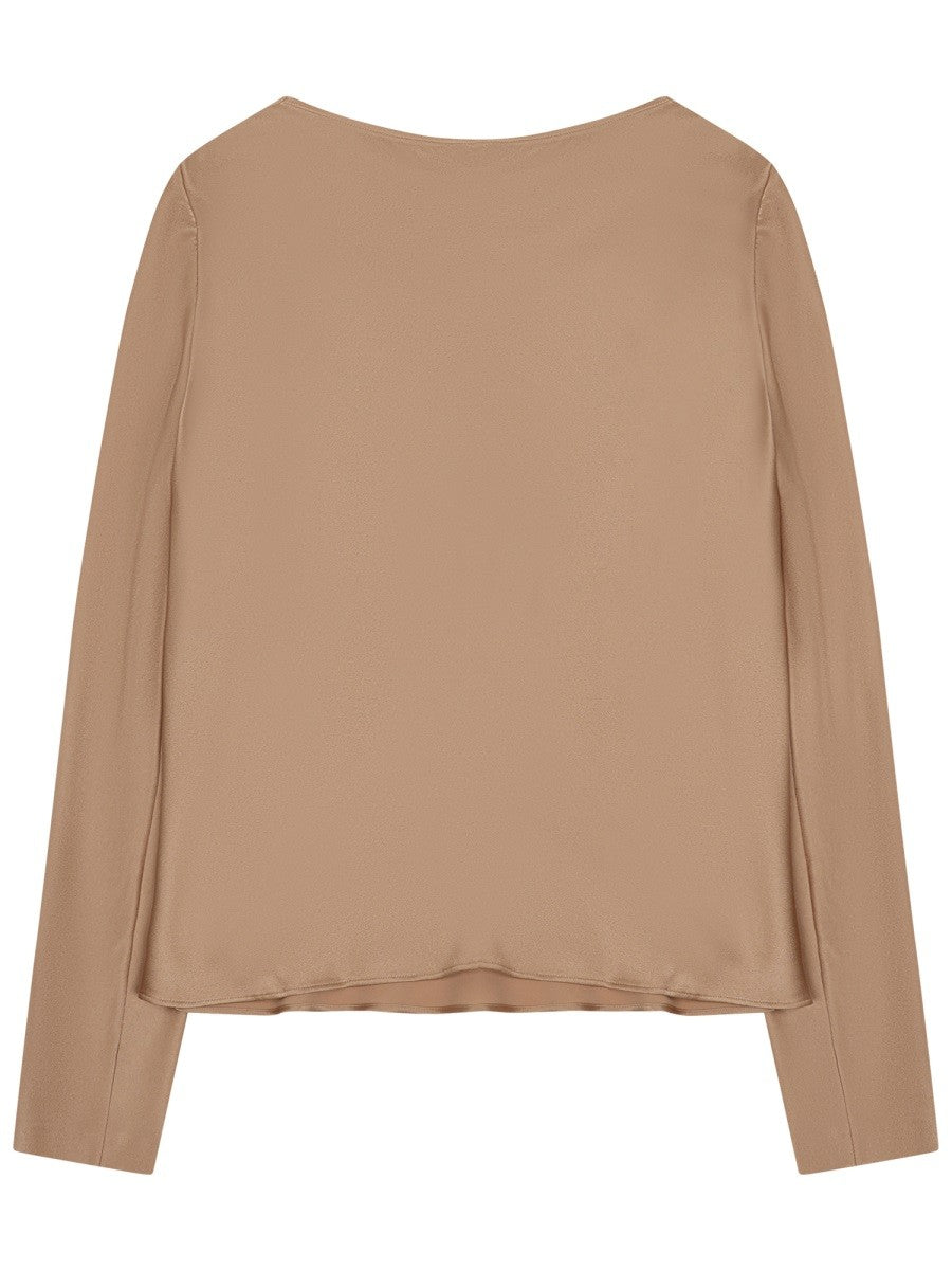 Alberta Ferretti Women's Silk Blend Blouse Beige