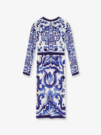 Dolce &amp; Gabbana Women's Silk Blend Dress Blue