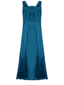 Alberta Ferretti Women's Silk Blend Long Dress Blue