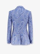 ETRO Women's Silk Blend Single Breasted Blazer Gold