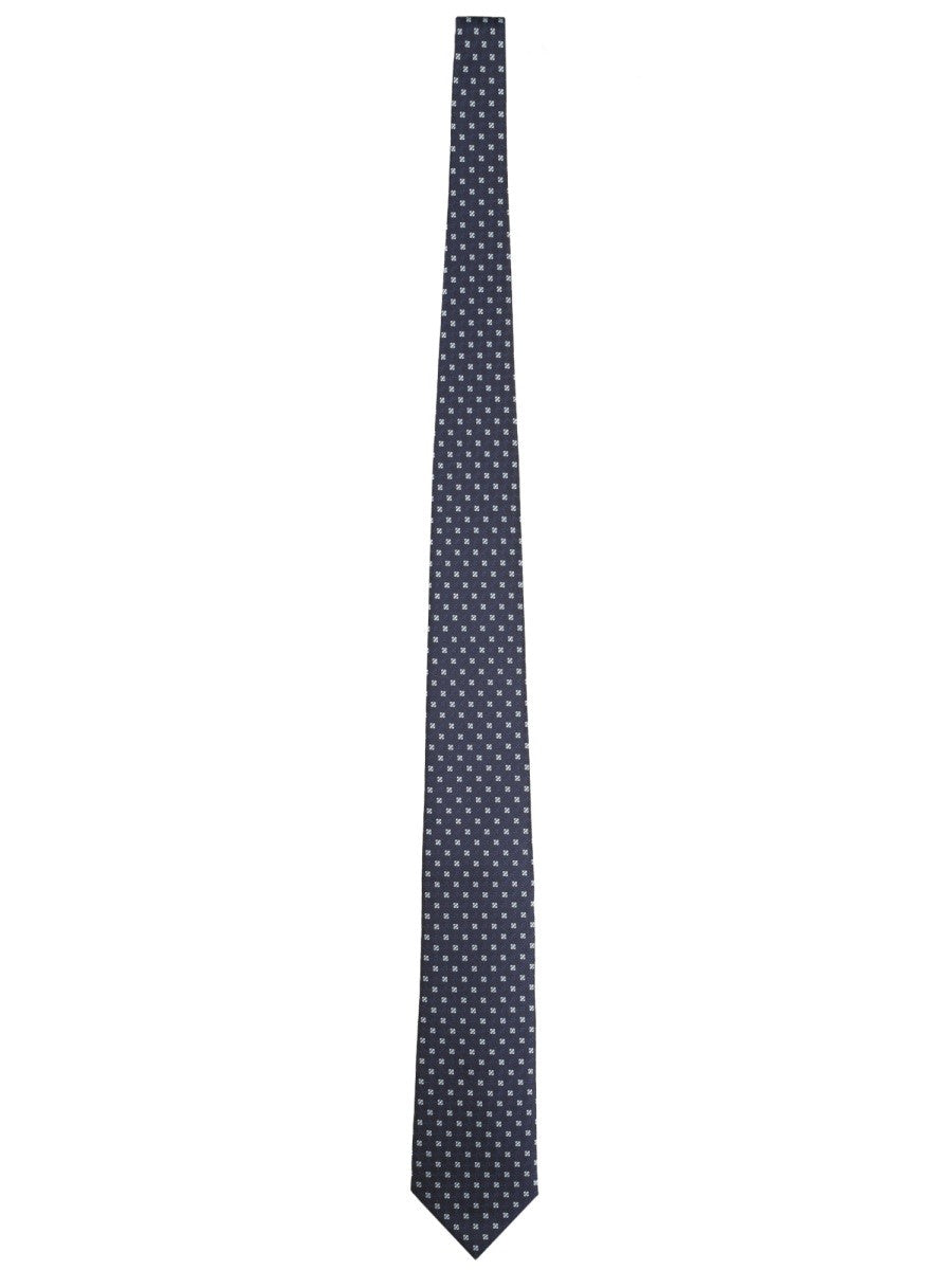 Boss Men's Silk Blend Tie Blue