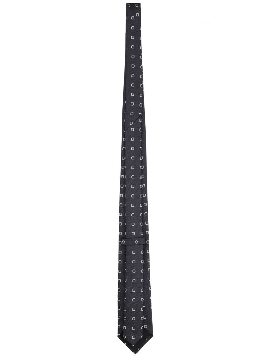 BOSS Men's Silk Blend Tie Blue, view 2