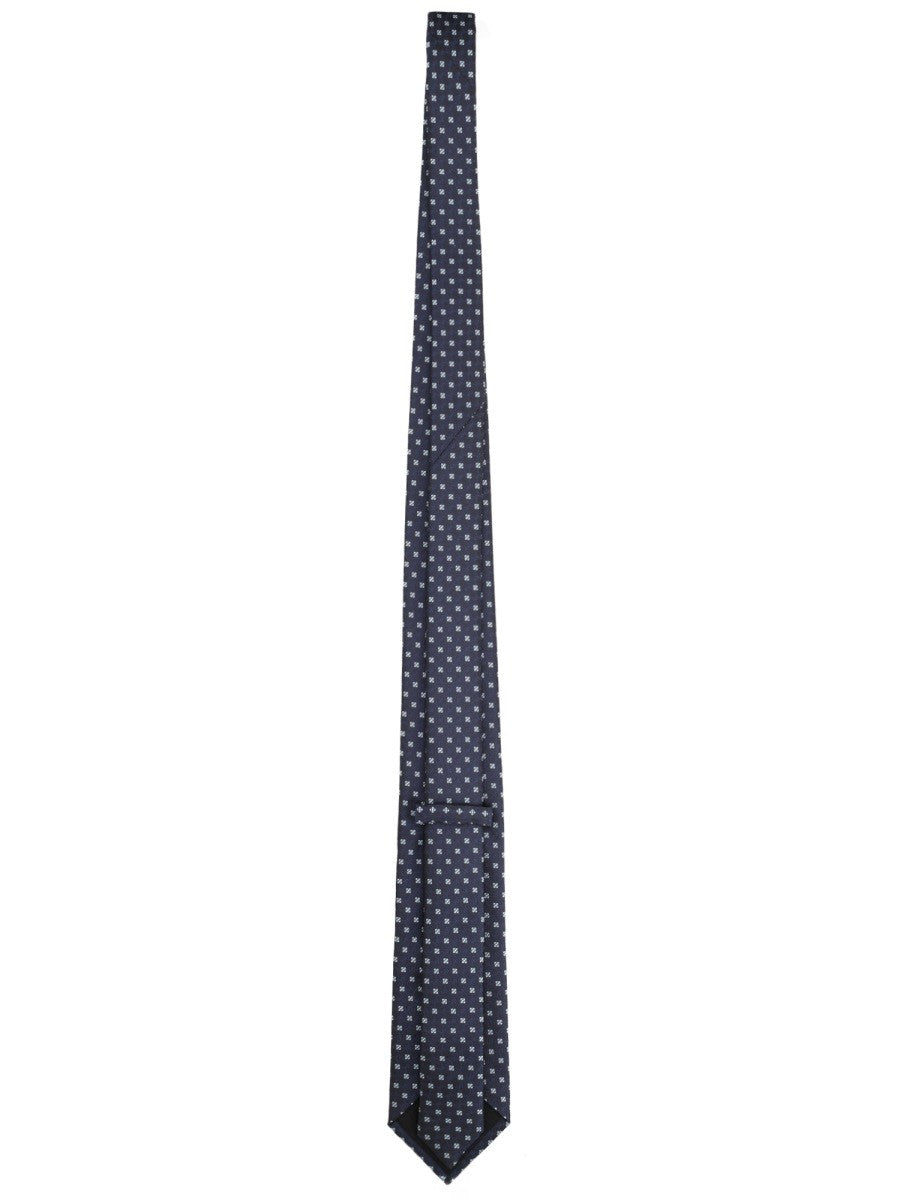 Boss Men's Silk Blend Tie Blue