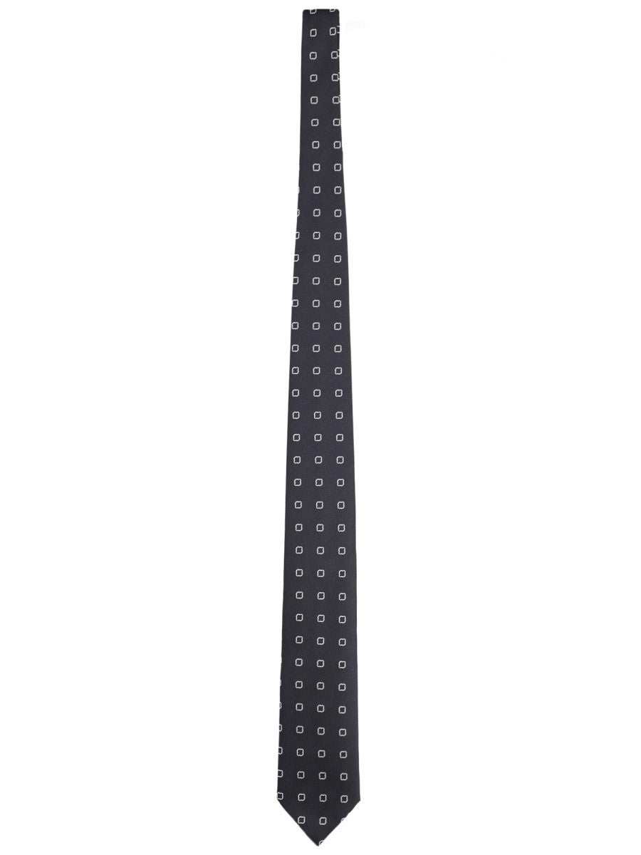 Boss Men's Silk Blend Tie Blue