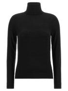 Lauren Ralph Lauren Silk Blend Turtleneck Sweater Black