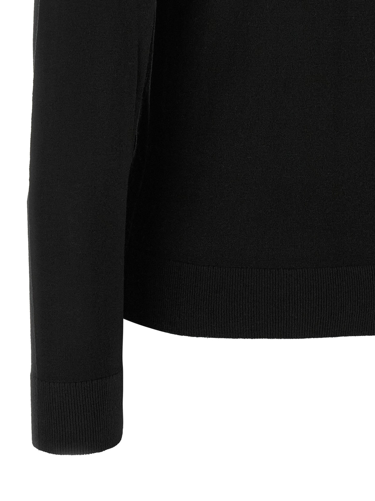 Lauren Ralph Lauren Silk Blend Turtleneck Sweater Black