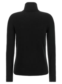 Lauren Ralph Lauren Silk Blend Turtleneck Sweater Black