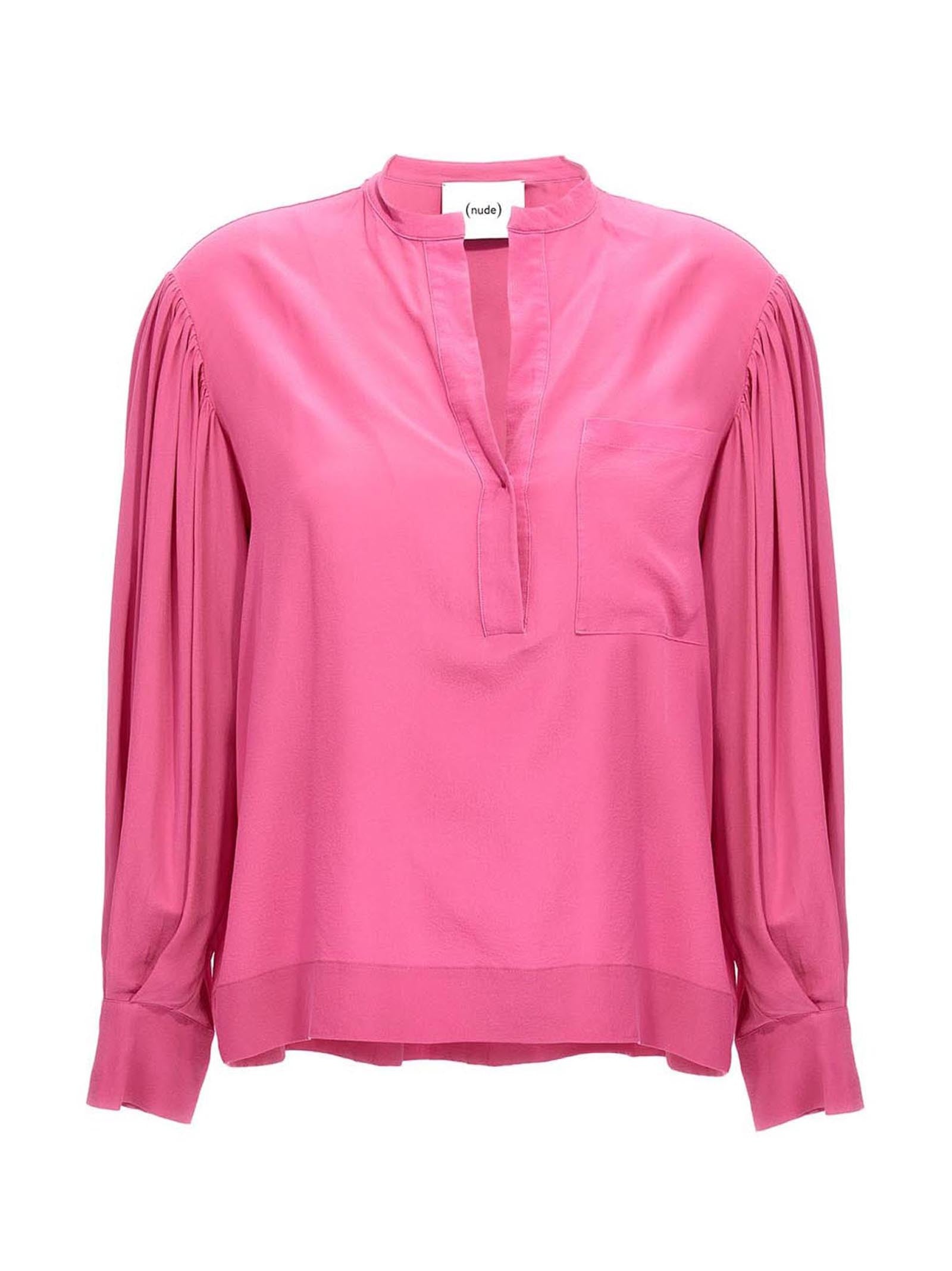 Nude Lucy Silk Bloshirt Blue