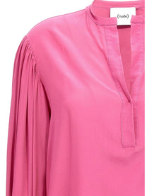 Nude Lucy Silk Bloshirt Blue