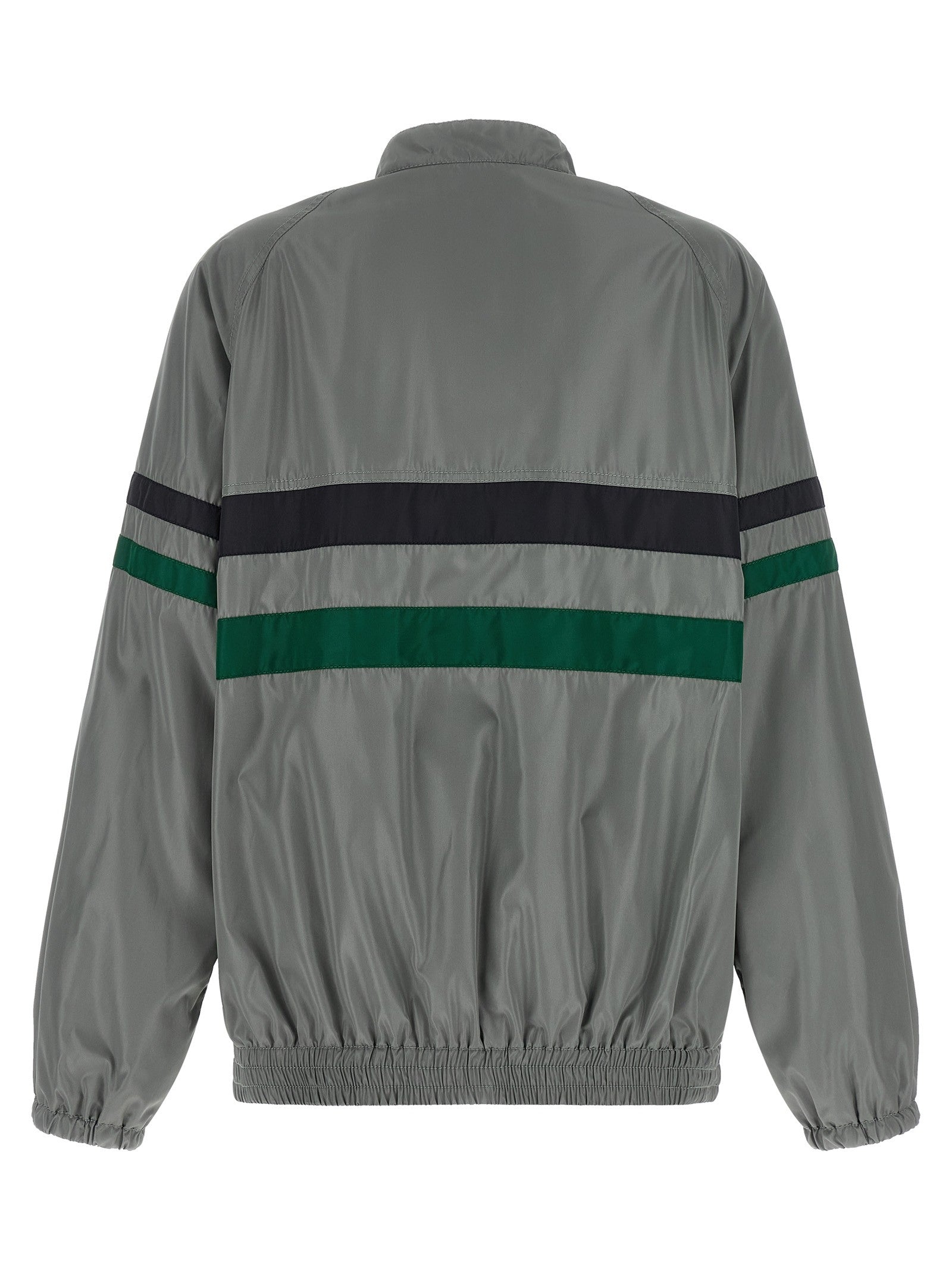 Miu Miu Silk Blouson Tec Grey
