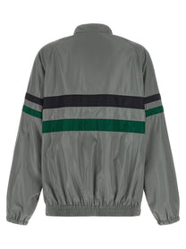 Miu Miu Silk Blouson Tec Grey