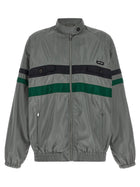 Miu Miu Silk Blouson Tec Grey