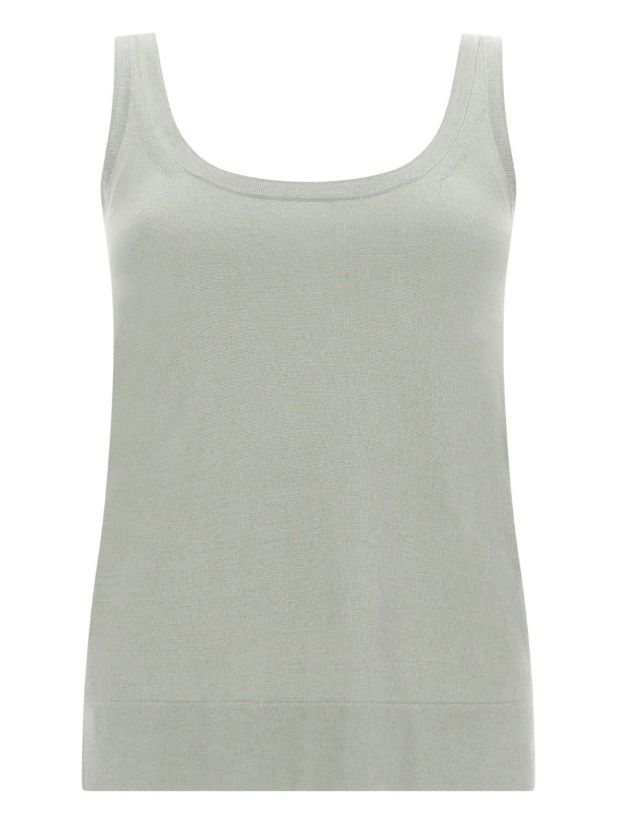 Max Mara Women's Silk Camisole Green