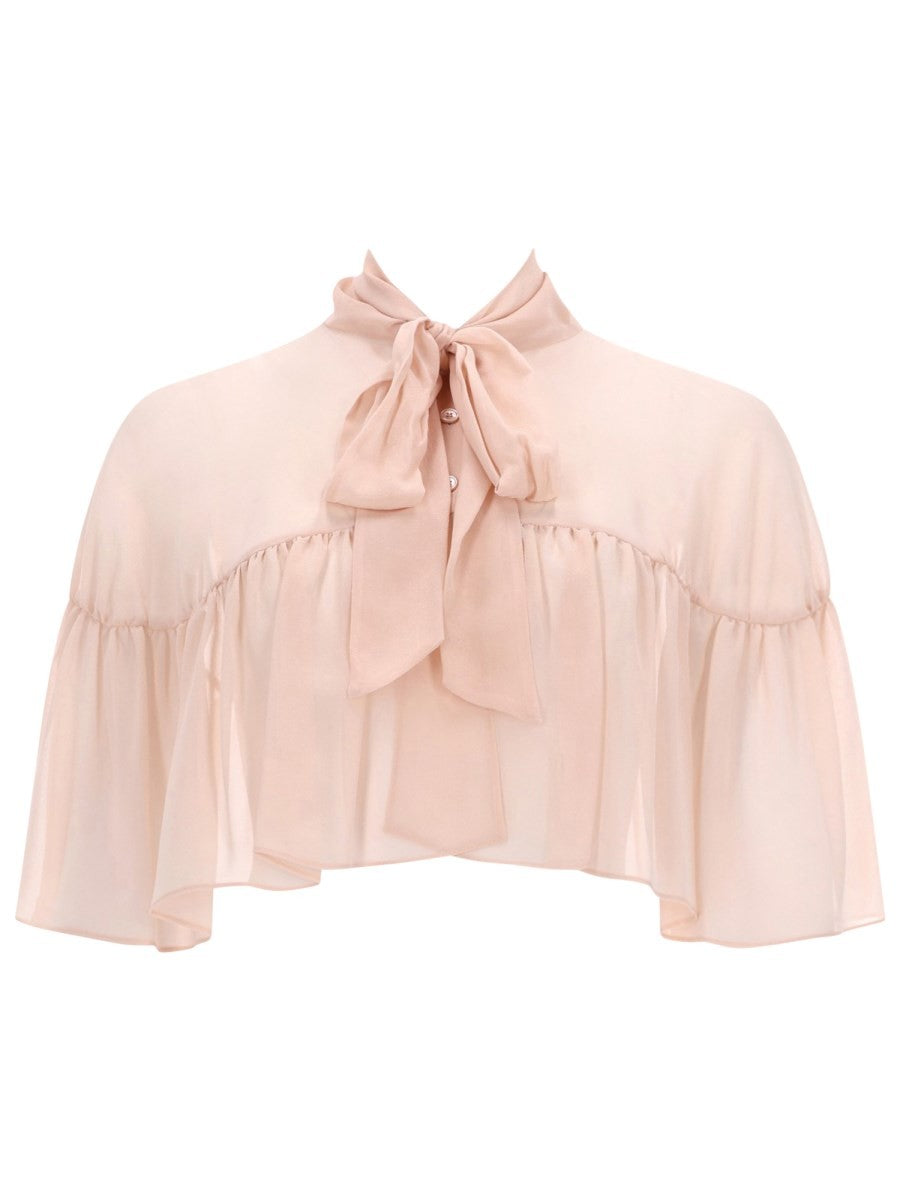 Max Mara Women's Silk Cape Blue