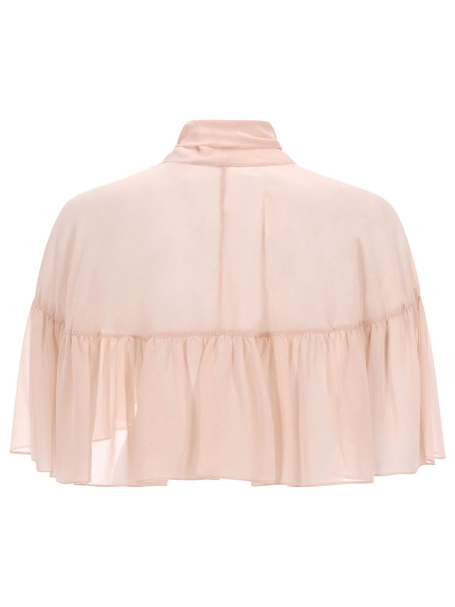 Max Mara Women's Silk Cape Blue