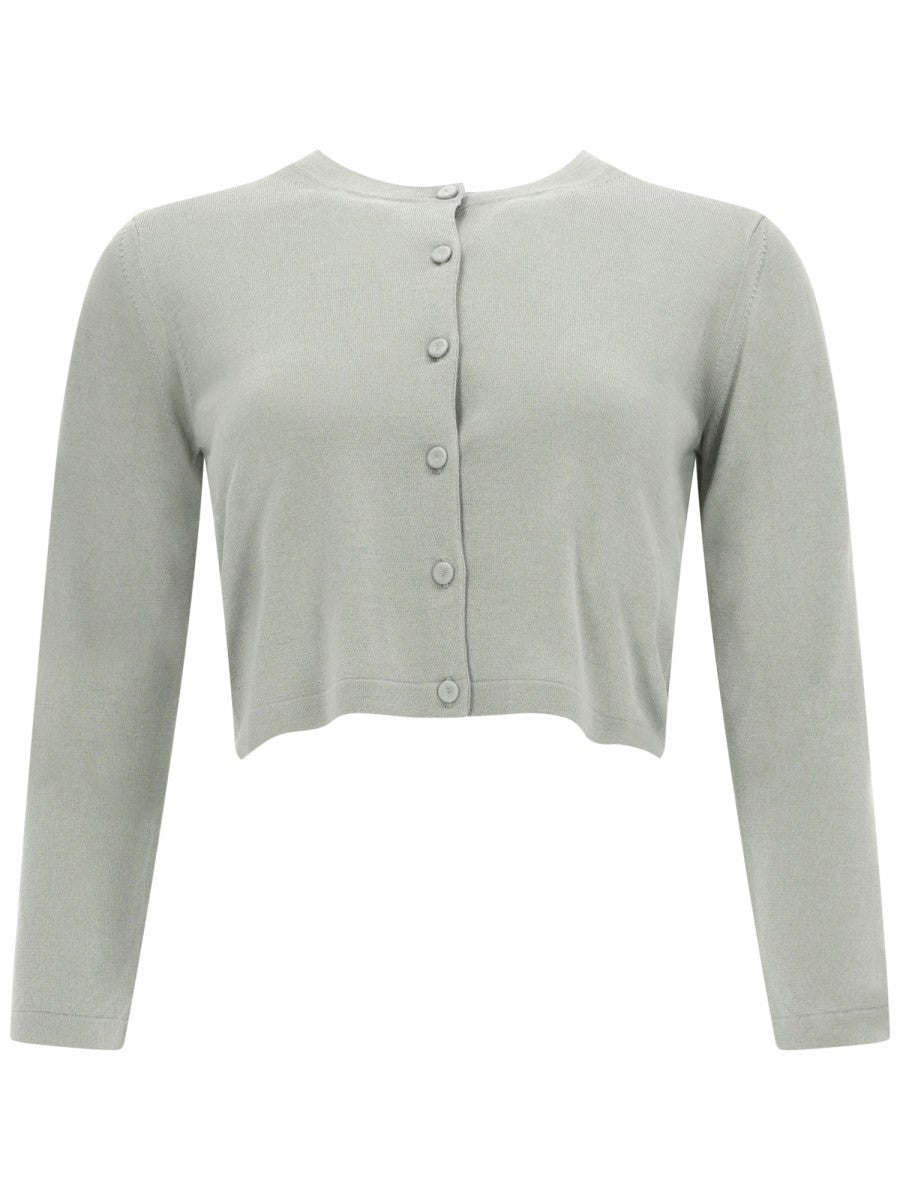 Max Mara Women's Silk Cardigan Green