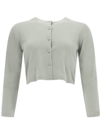 Max Mara Women's Silk Cardigan Green