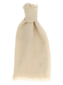 Brunello Cucinelli Silk Cashmere Scarf Beige