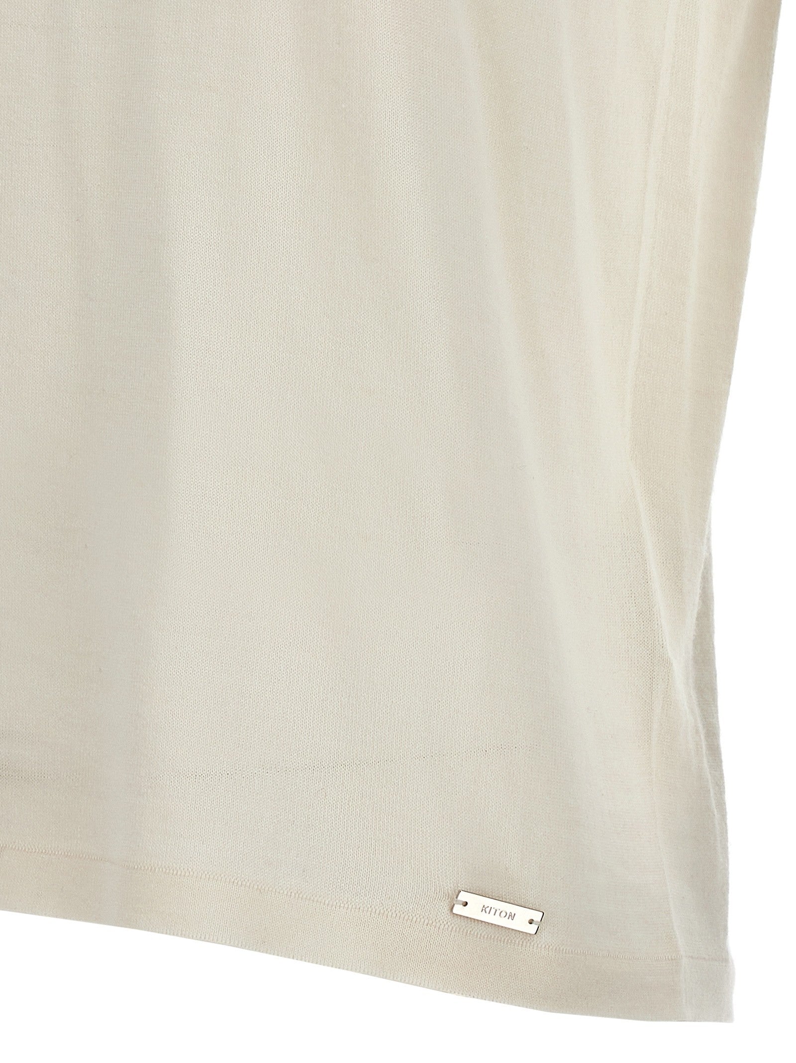 Kiton Silk Cashmere Shirt White