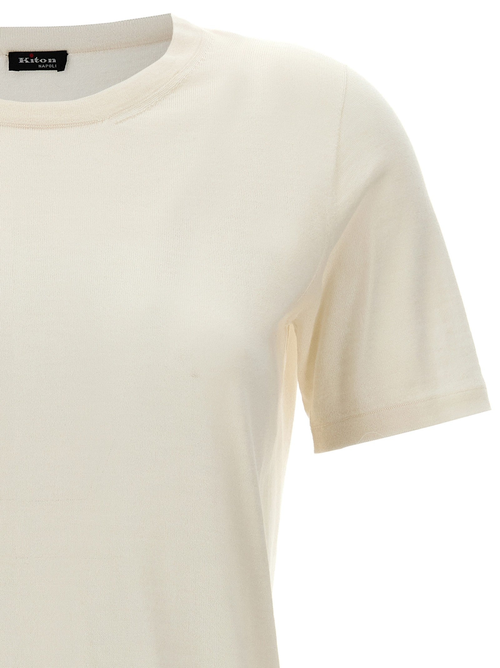 Kiton Silk Cashmere Shirt White