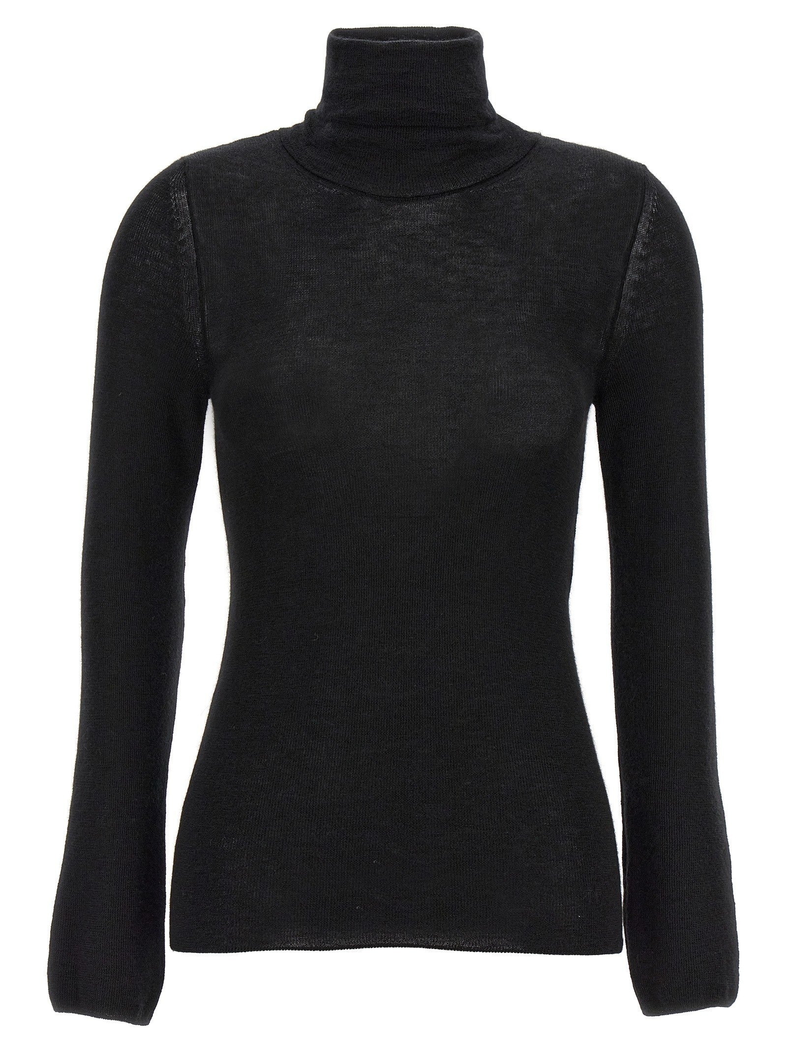 Tom Ford Silk Cashmere Turtleneck Sweater Black