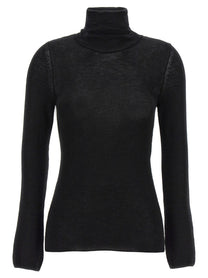 Tom Ford Silk Cashmere Turtleneck Sweater Black