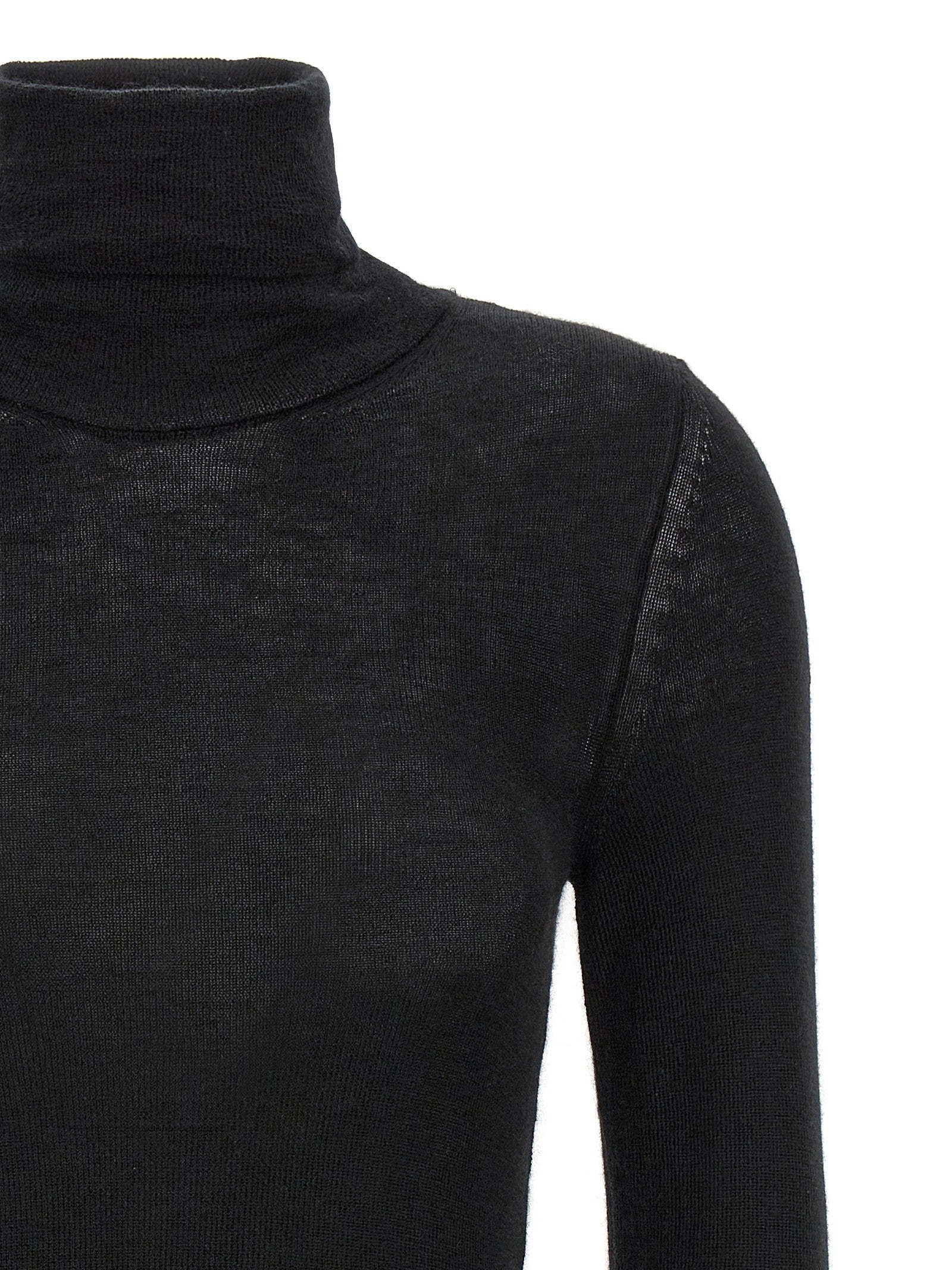 Tom Ford Silk Cashmere Turtleneck Sweater Black
