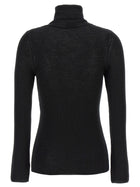 Tom Ford Silk Cashmere Turtleneck Sweater Black, view 2