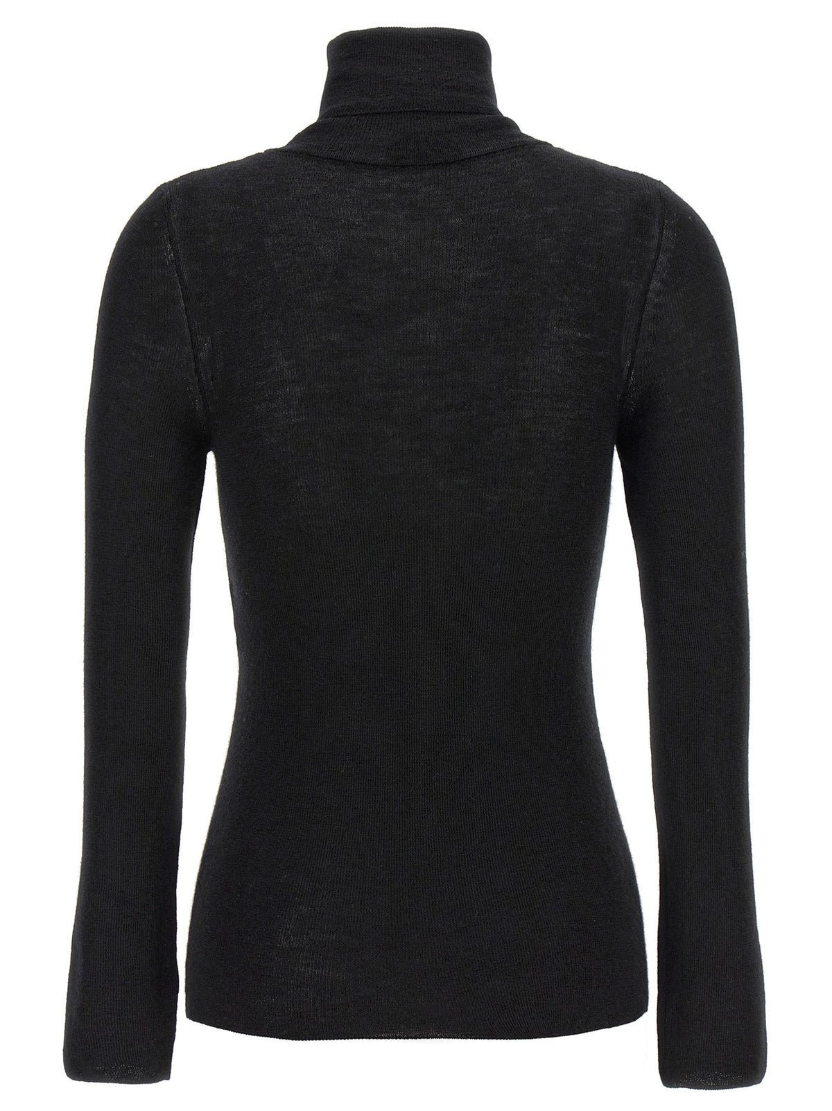 Tom Ford Silk Cashmere Turtleneck Sweater Black, view 2