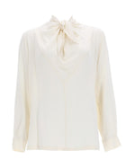 Max Mara Women's Silk Charmeuse Blouse White
