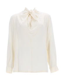 Max Mara Women's Silk Charmeuse Blouse White