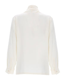 Max Mara Women's Silk Charmeuse Blouse White