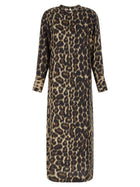 Alberto Biani Silk Dress Brown