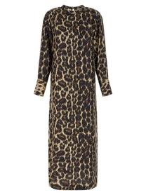 Alberto Biani Silk Dress Brown