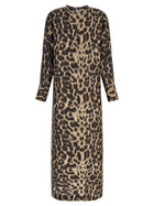 Alberto Biani Silk Dress Brown, view 2