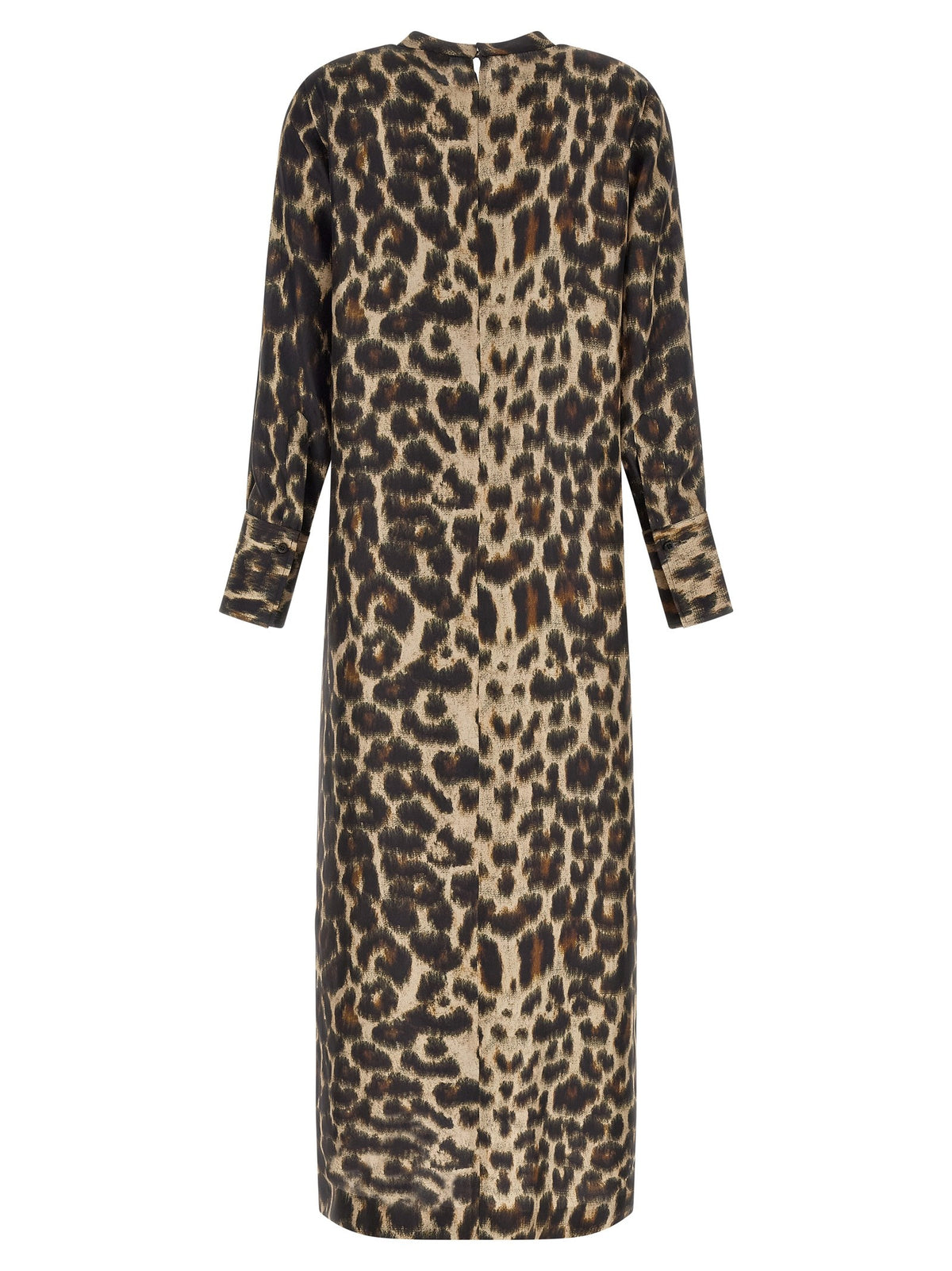 Alberto Biani Silk Dress Brown, view 2