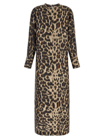 Alberto Biani Silk Dress Brown, view 2