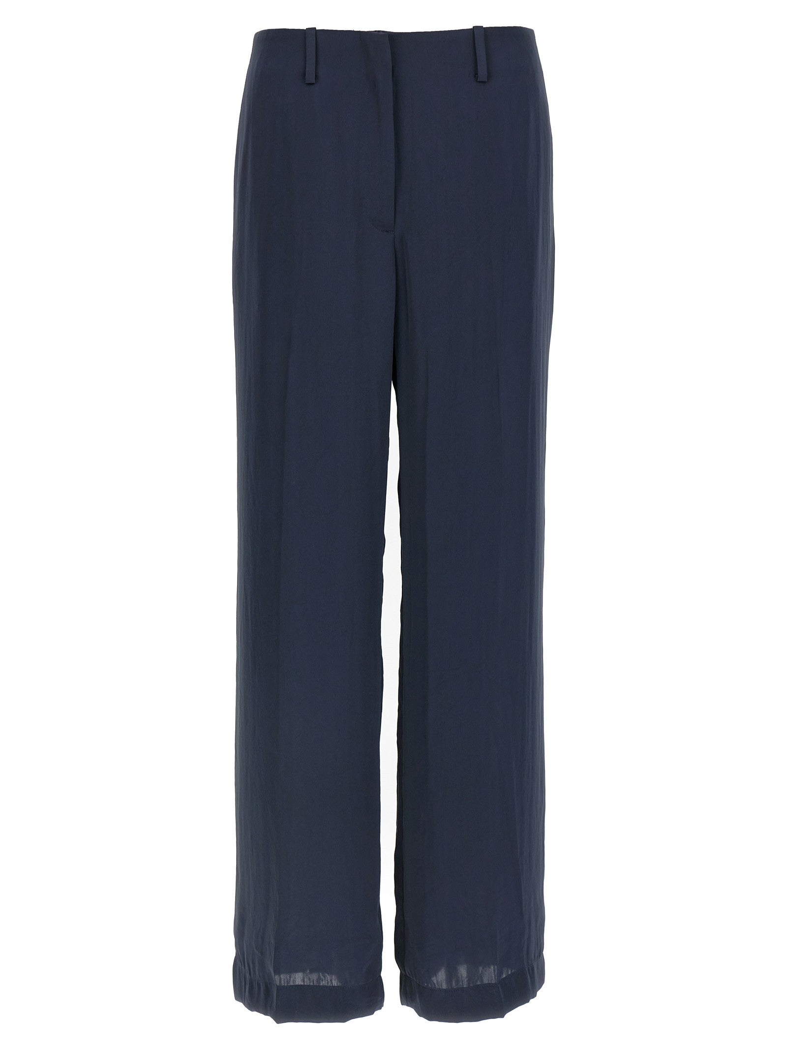 Theory Silk Effect Trousers Blue