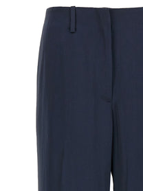 Theory Silk Effect Trousers Blue