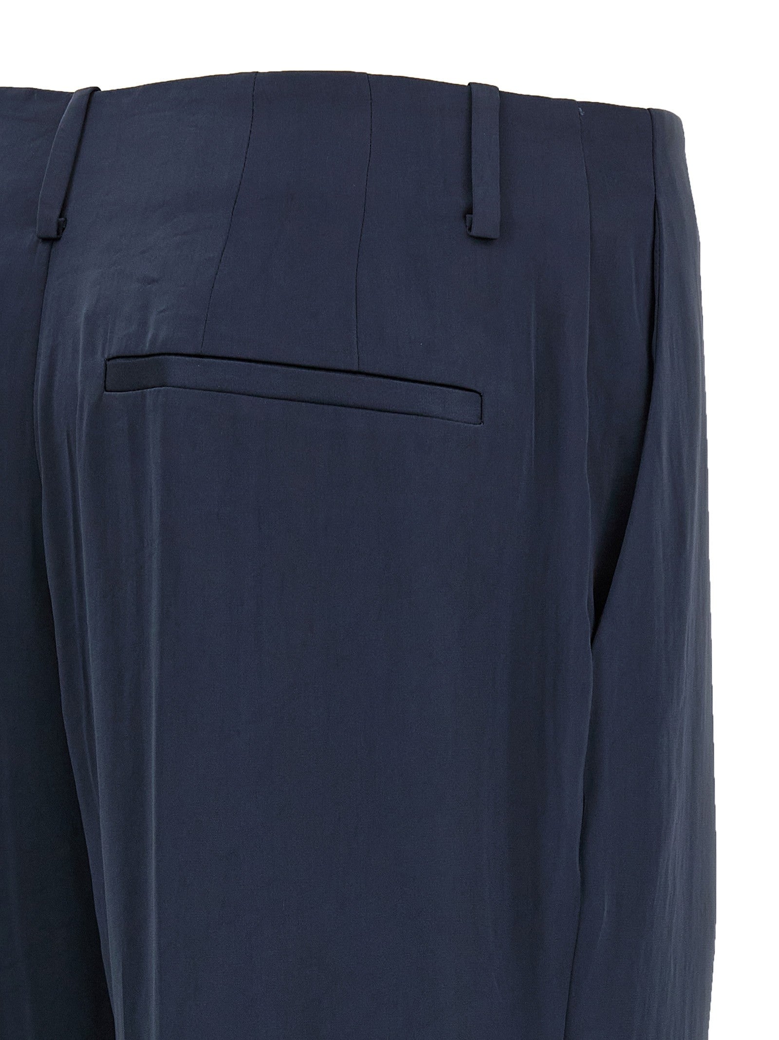 Theory Silk Effect Trousers Blue