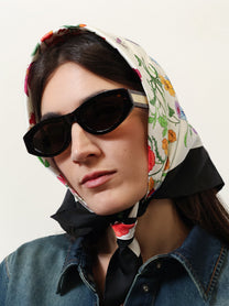 Gucci Women's Silk Hair Band Black