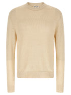 Jil Sander Silk Hemp Sweater Beige