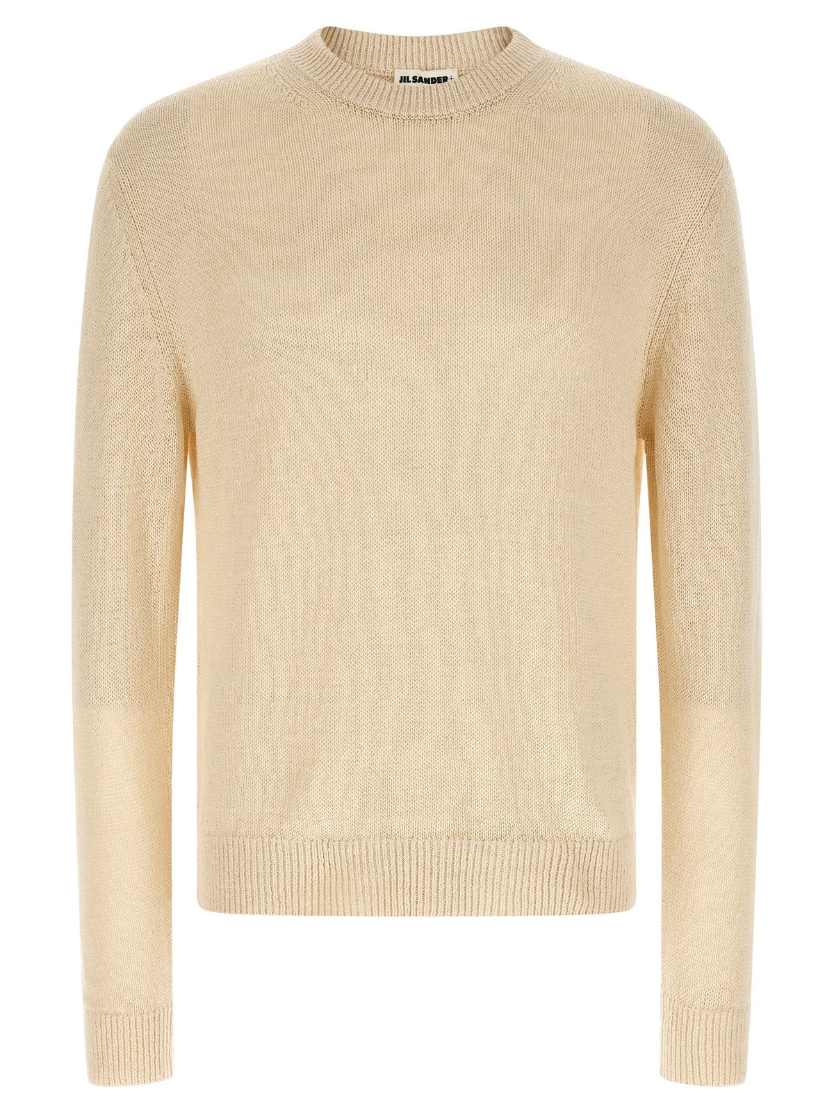 Jil Sander Silk Hemp Sweater Beige