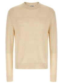 Jil Sander Silk Hemp Sweater Beige