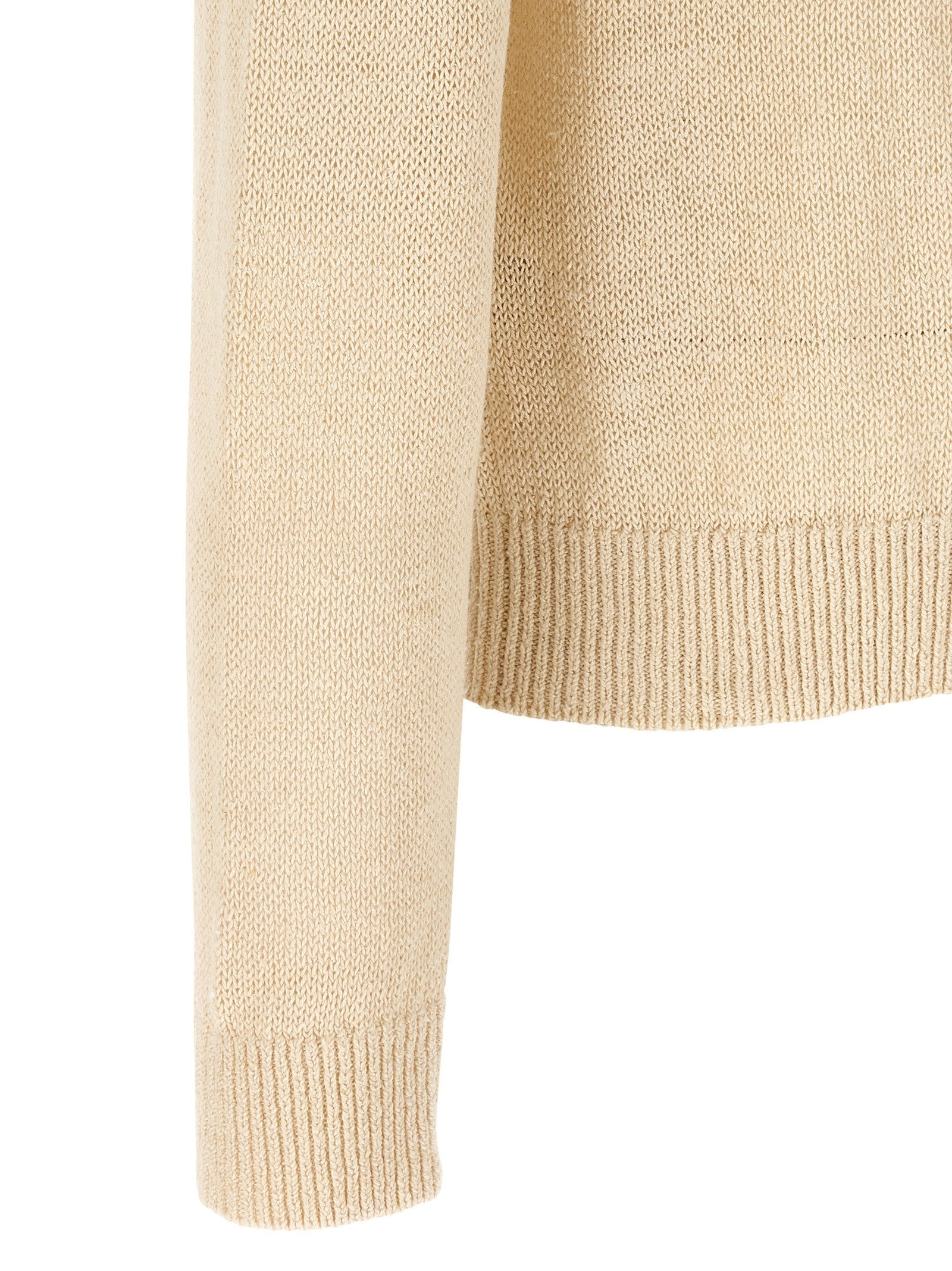 Jil Sander Silk Hemp Sweater Beige