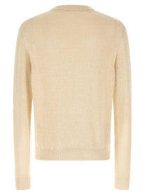 Jil Sander Silk Hemp Sweater Beige