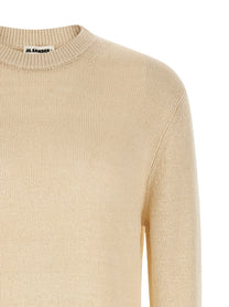 Jil Sander Silk Hemp Sweater Beige
