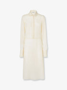 Fendi Women's Silk Jacquard Chemisier Dress White