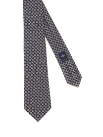 Gucci Men's Silk Jacquard Tie Blue