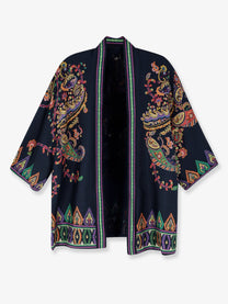 Etro Women's Silk Kimono Shirt Gold